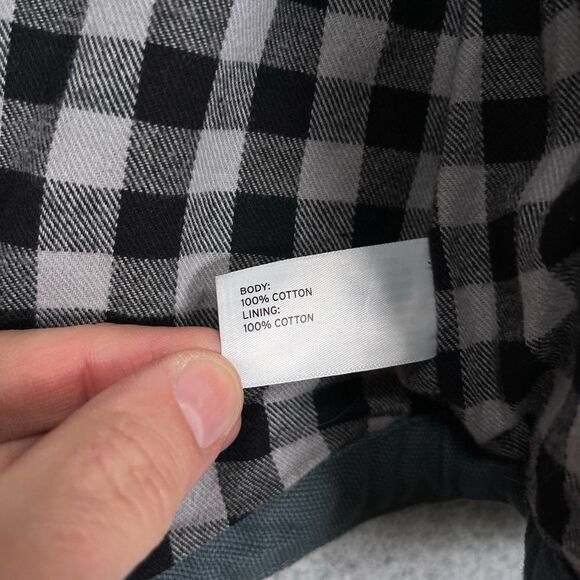 Duluth Trading Limber Jac Shacket Mens Medium Fire Hose Flannel Lined Jacket - Picture 10 of 11